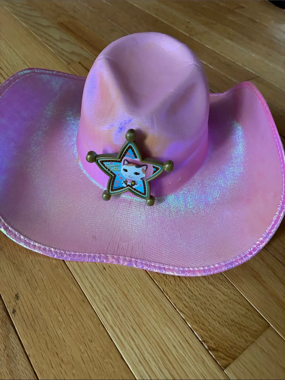 Disney Kids Pink Cowboy Hat with Star Badge
